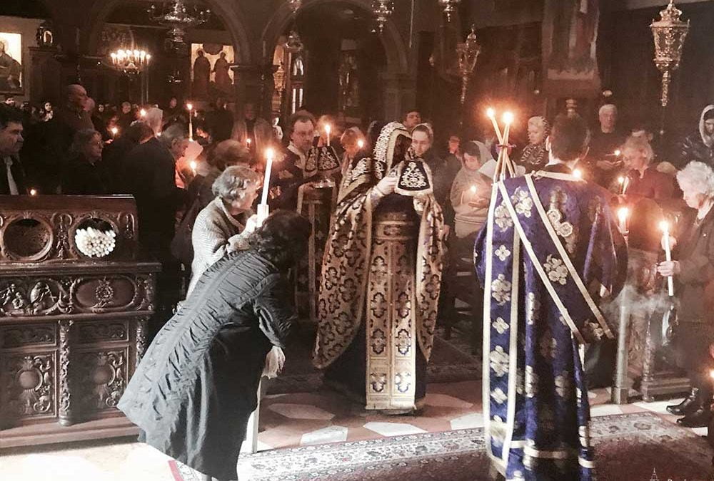 Προηγιασμένη Θεία Λειτουργία στο Ιερό Προσκύνημα του Αγίου Σπυρίδωνος