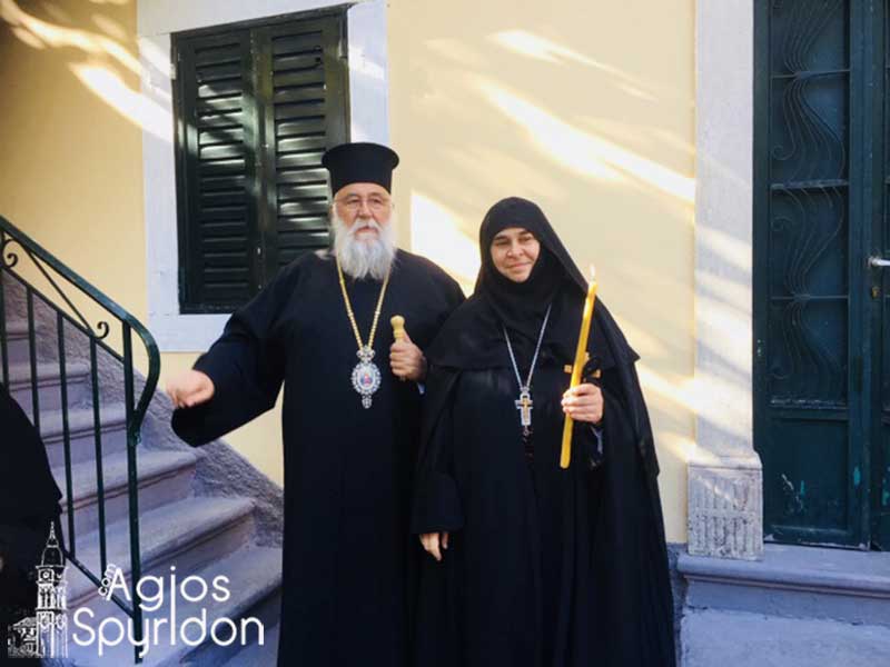 Κουρά Μεγαλόσχημης Μοναχής στην Ι.Μ. Κερκύρας