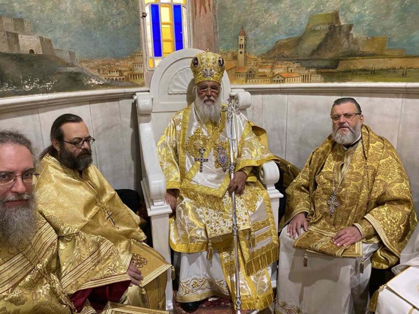 ΘΕΙΑ ΛΕΙΤΟΥΡΓΙΑ ΓΙΑ ΤΗΝ ΣΥΜΠΛΗΡΩΣΗ 20 ΧΡΟΝΩΝ ΑΠΟ ΤΗΝ ΕΝΘΡΟΝΙΣΗ ΤΟΥ ΜΗΤΡΟΠΟΛΙΤΗ ΚΕΡΚΥΡΑΣ 16