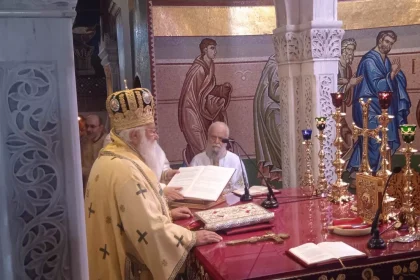 Ο Μητροπολίτης Κερκύρας Νεκτάριος στον Ιερό Ναό Αγίων Κωνσταντίνου και Ελένης Βόλου (6)