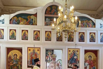 Ο Κερκύρας Νεκτάριος στον Άγιο Στέφανο Σινιών της Βόρειας Κέρκυρας (7)
